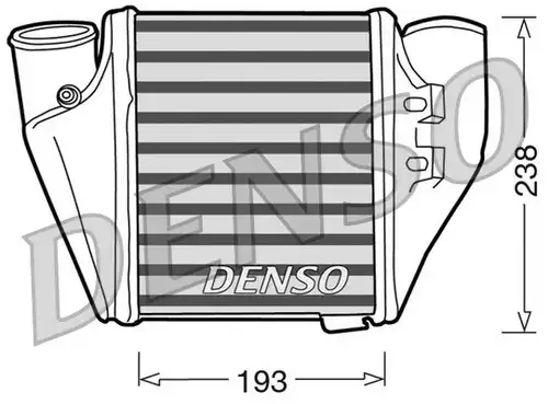 интеркулер (охладител за въздуха на турбината) DENSO DIT02007