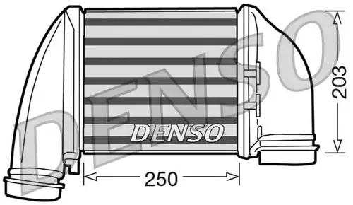 интеркулер (охладител за въздуха на турбината) DENSO DIT02010