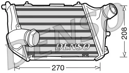 интеркулер (охладител за въздуха на турбината) DENSO DIT02015