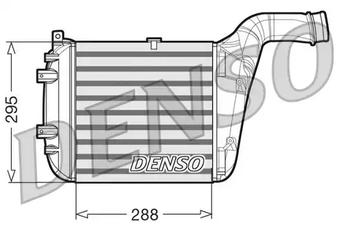 интеркулер (охладител за въздуха на турбината) DENSO DIT02030