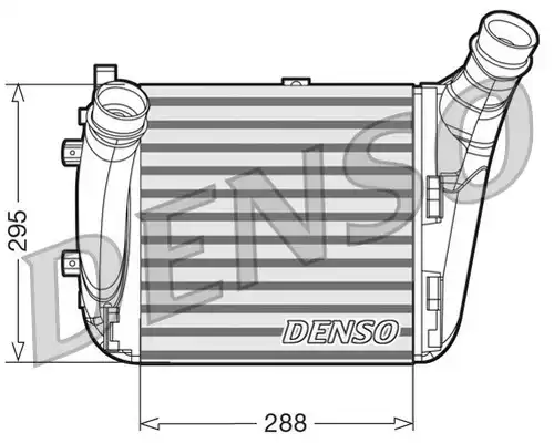 интеркулер (охладител за въздуха на турбината) DENSO DIT02031