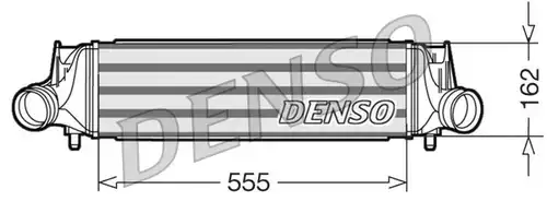 интеркулер (охладител за въздуха на турбината) DENSO DIT02035