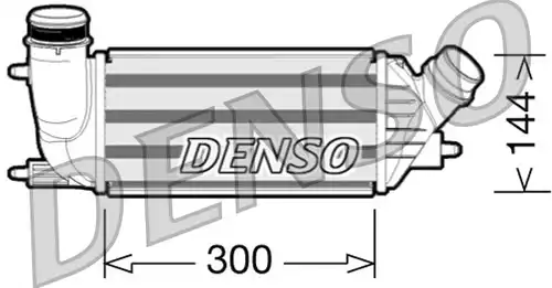 интеркулер (охладител за въздуха на турбината) DENSO DIT07001