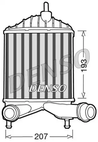 интеркулер (охладител за въздуха на турбината) DENSO DIT09101