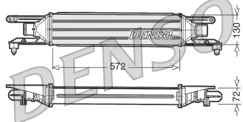 интеркулер (охладител за въздуха на турбината) DENSO DIT09105