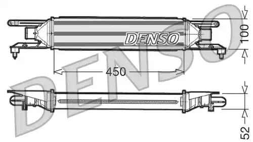 интеркулер (охладител за въздуха на турбината) DENSO DIT09106