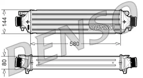 интеркулер (охладител за въздуха на турбината) DENSO DIT09108