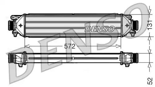 интеркулер (охладител за въздуха на турбината) DENSO DIT09109