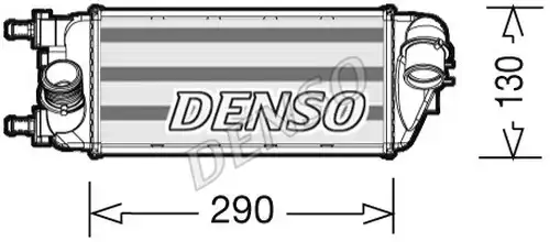 интеркулер (охладител за въздуха на турбината) DENSO DIT09113