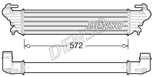 интеркулер (охладител за въздуха на турбината) DENSO DIT09114