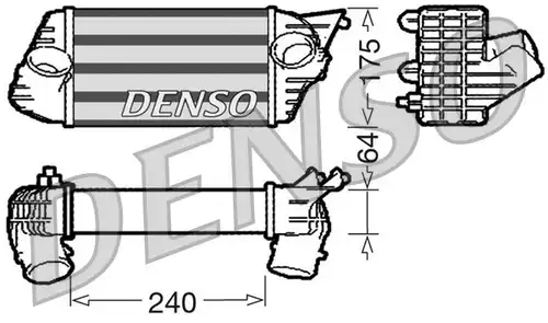 интеркулер (охладител за въздуха на турбината) DENSO DIT09120