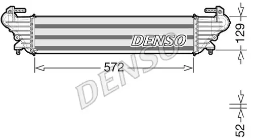 интеркулер (охладител за въздуха на турбината) DENSO DIT09121