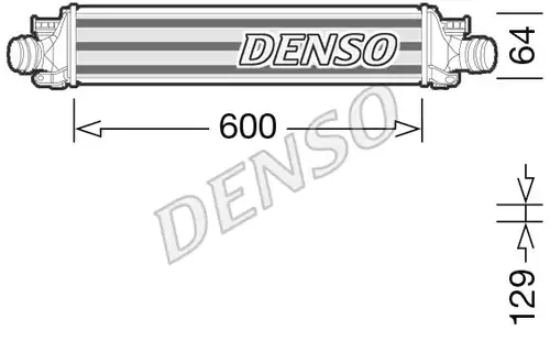 интеркулер (охладител за въздуха на турбината) DENSO DIT15001