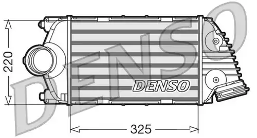 интеркулер (охладител за въздуха на турбината) DENSO DIT28015