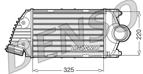 интеркулер (охладител за въздуха на турбината) DENSO DIT28016