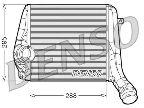 интеркулер (охладител за въздуха на турбината) DENSO DIT28017