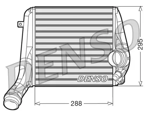 интеркулер (охладител за въздуха на турбината) DENSO DIT28018