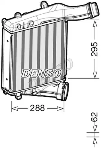 интеркулер (охладител за въздуха на турбината) DENSO DIT28019