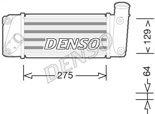 интеркулер (охладител за въздуха на турбината) DENSO DIT50009