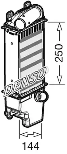 интеркулер (охладител за въздуха на турбината) DENSO DIT50013