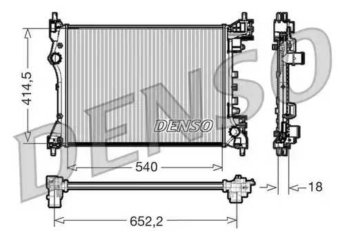 воден радиатор DENSO DRM01005