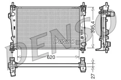 воден радиатор DENSO DRM01007