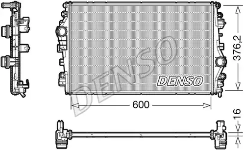 воден радиатор DENSO DRM01009