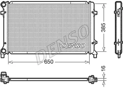 воден радиатор DENSO DRM02014