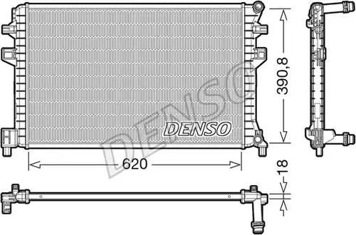 воден радиатор DENSO DRM02018