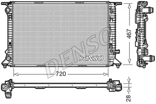 воден радиатор DENSO DRM02021