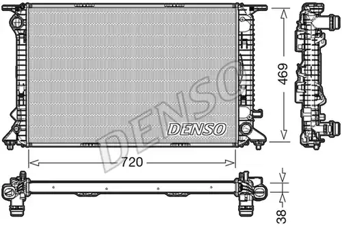 воден радиатор DENSO DRM02024