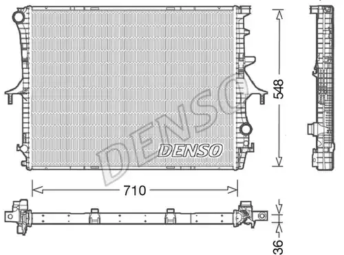 воден радиатор DENSO DRM02026