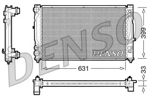 воден радиатор DENSO DRM02030