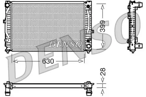 воден радиатор DENSO DRM02031