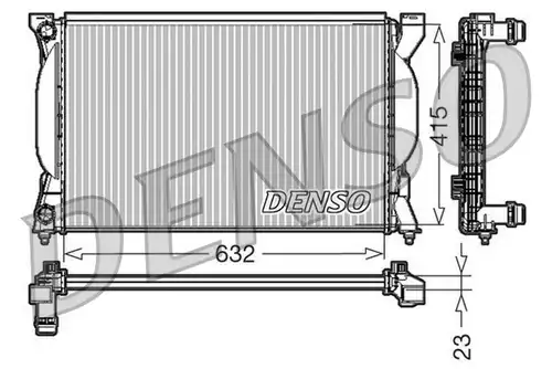 воден радиатор DENSO DRM02035