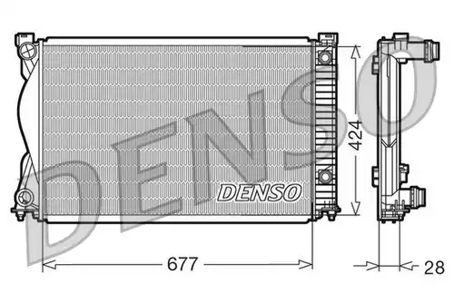 воден радиатор DENSO DRM02037