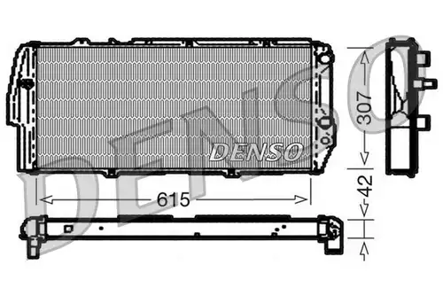 воден радиатор DENSO DRM02040