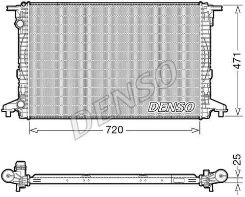 воден радиатор DENSO DRM02043