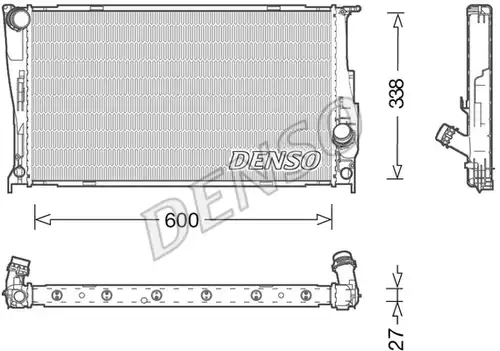 воден радиатор DENSO DRM05003