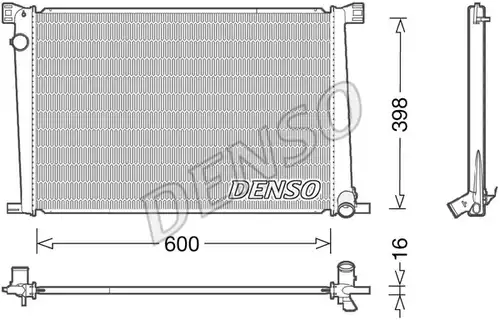 воден радиатор DENSO DRM05007