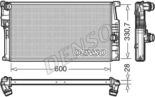 воден радиатор DENSO DRM05015