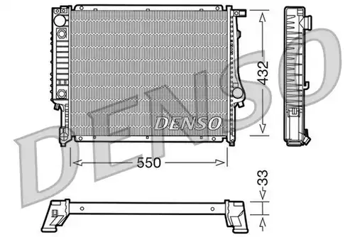 воден радиатор DENSO DRM05020