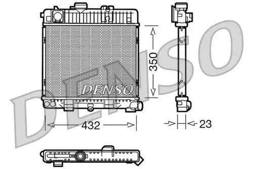 воден радиатор DENSO DRM05026