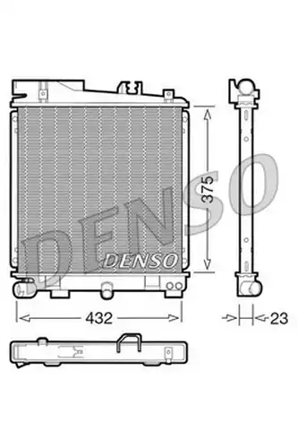 воден радиатор DENSO DRM05029