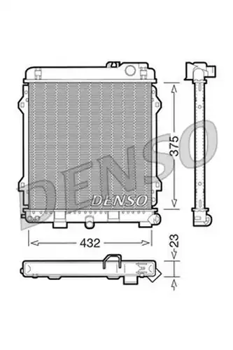 воден радиатор DENSO DRM05031