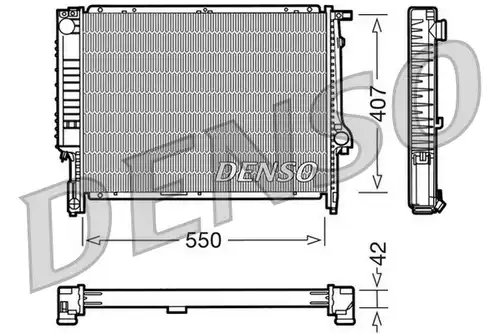 воден радиатор DENSO DRM05039