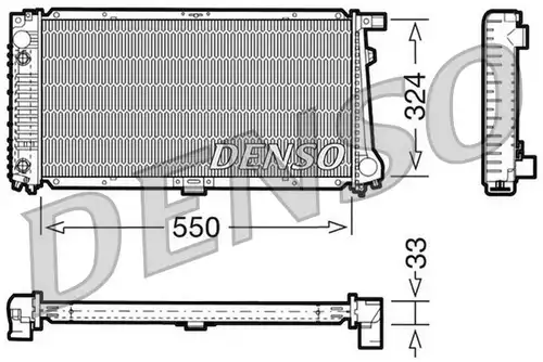 воден радиатор DENSO DRM05059