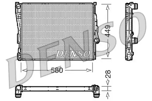 воден радиатор DENSO DRM05069