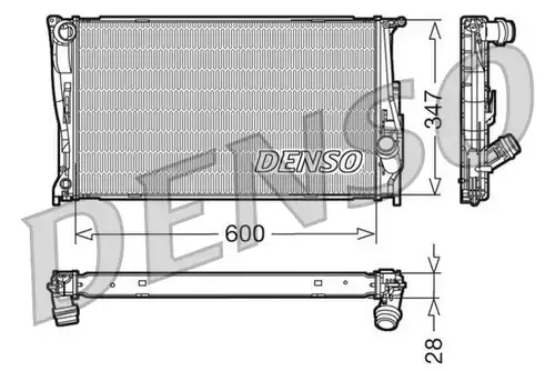 воден радиатор DENSO DRM05111