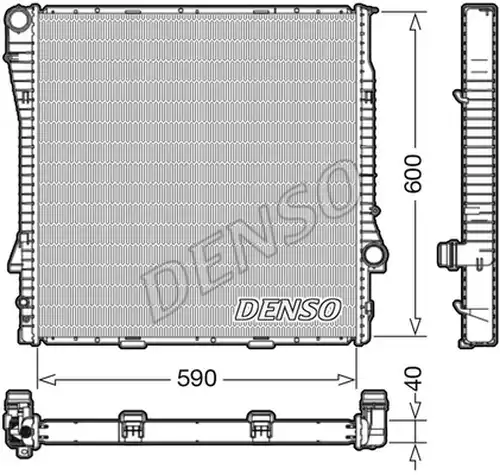 воден радиатор DENSO DRM05112